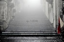 樓梯,步驟,寺
