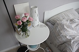 鮮花,玫瑰,臥室