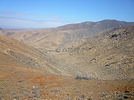 沙漠景觀,火山,富埃特文圖拉