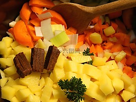汤青菜,蔬菜,炖