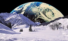 冬天,地球,雪