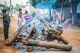 篝火,火,bhogi