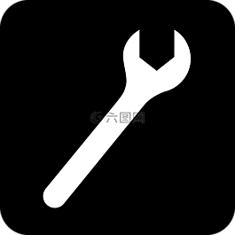 扳手,工具,黑