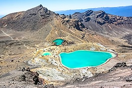 湖,景觀,山
