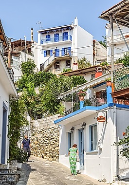 希腊,skopelos,glossa