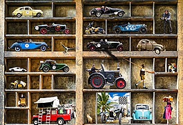 oldtimer,集合,模型車