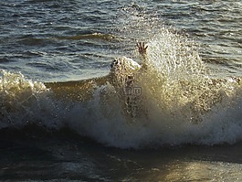 海,波,淹沒