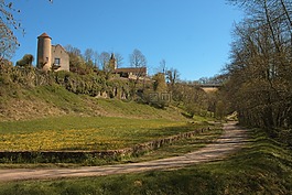 石perthuis,村,勃艮第