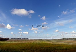 天空,云,夏季