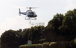 直升機,火災,火