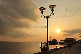 日落,云,太陽(yáng)