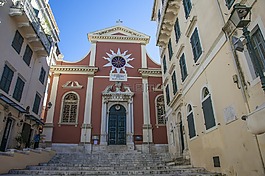 都市,教堂,corfu