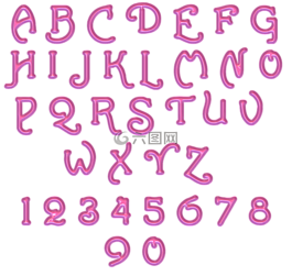 字母表,字母,号码