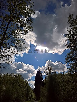 太陽(yáng),云,天空