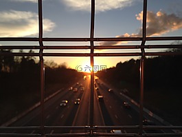 酒吧,籬笆,公路