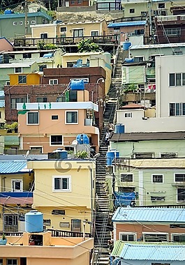 釜山,甘川,月亮村