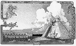 瑪雅,寺,金字塔