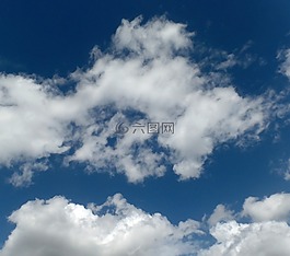 云,藍色,天空