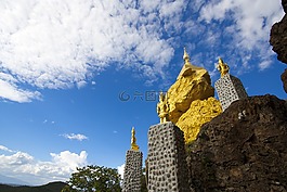 寺,黃金,亞洲