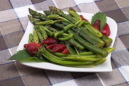 蔬菜,蘆筍,板
