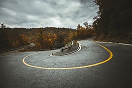 路,曲線,旅行