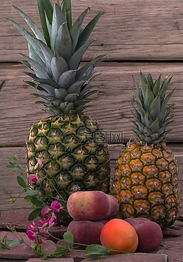 静物,水果,菠萝