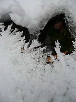 冰,eiskristalle,冬天