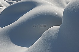 冬天,雪,曲線