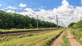 鐵路,導軌,天空