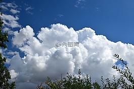云,天空,藍(lán)色