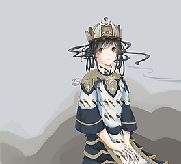 插花,原創(chuàng),少女