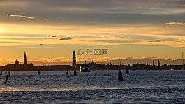 麗,威尼斯,云