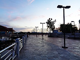 湖,天空,放松
