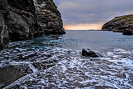 石,海,懸崖