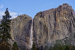 大瀑布,小山,山