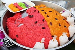 食品,糯米飯,多彩