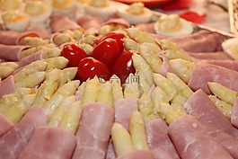 吃,蘆筍,蕃茄
