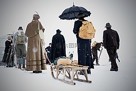 人,雪,冬天