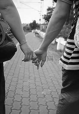 牽手,情侶,夫婦