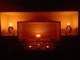 蠟燭,浪漫,低光