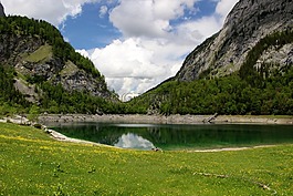 山,湖,徒步旅行