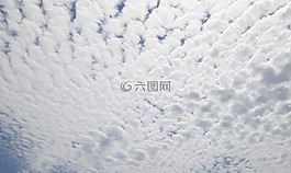 云,棉花,天空