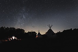 黑暗,夜,天空