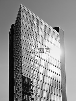 架构,摩天大楼,玻璃