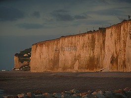 criel plage,诺曼底,陡崖