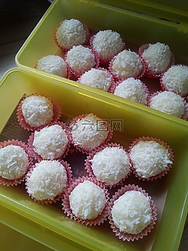 巧克力,椰子,奶油