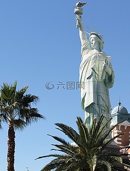 雕像,自由,地標