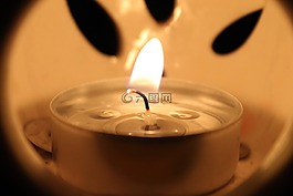 蠟燭,火,光