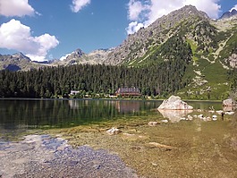 popradské湖,vysoké 塔特拉,湖