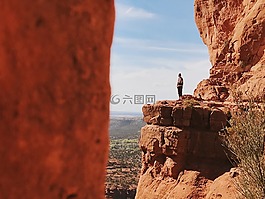 巖,山,懸崖